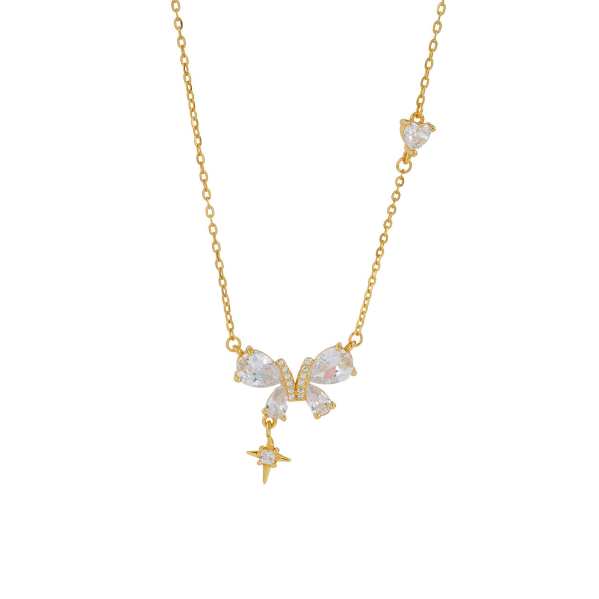 925 sterling silver butterfly shaped pendant necklace