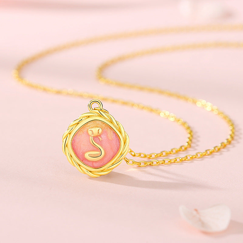 S925 sterling silver bracelet - golden