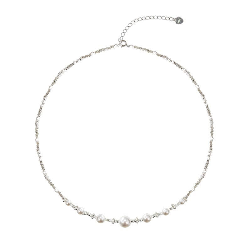 S925 Silver Artificial Pearl Necklace