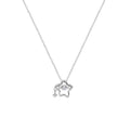 925 sterling silver star pendant necklace - silvery
