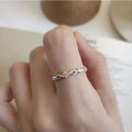 925 sterling silver zircon ring