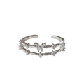 925 sterling silver butterfly ring