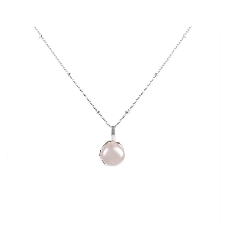 925 sterling silver freshwater pearl pendant necklace