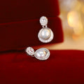 925 sterling silver freshwater pearl earrings