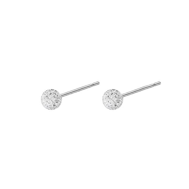 999 Silver Round Bead Ear Bone Nail - Silvery