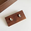925 sterling silver droplet shaped earrings