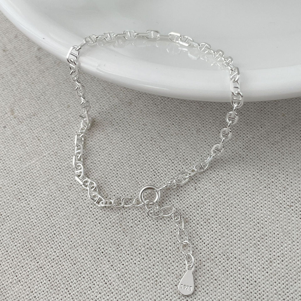 925 sterling silver bracelet - silvery