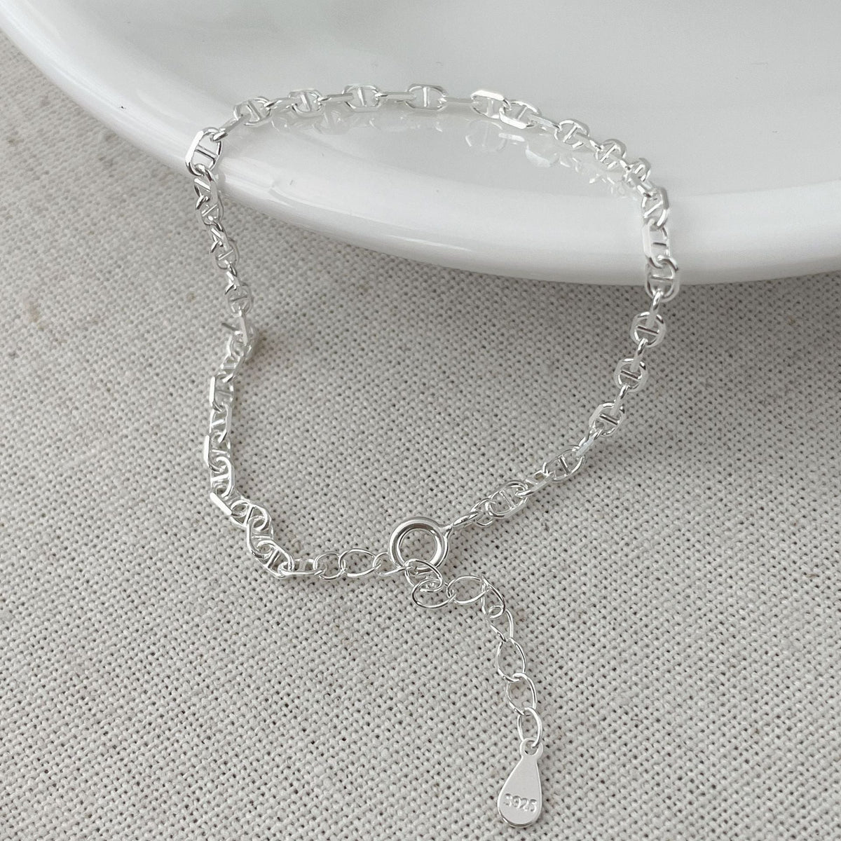 925 sterling silver bracelet - silvery