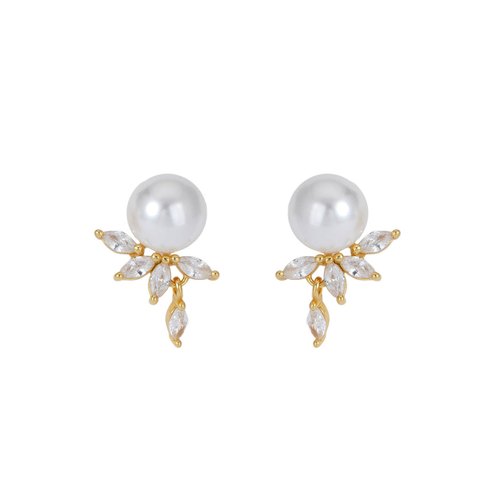 925 sterling silver pearl earrings