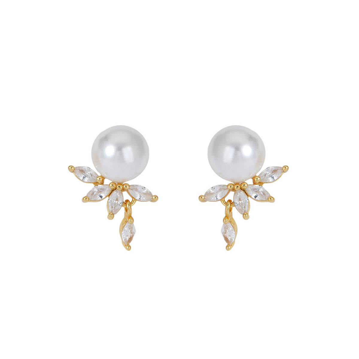 925 sterling silver pearl earrings