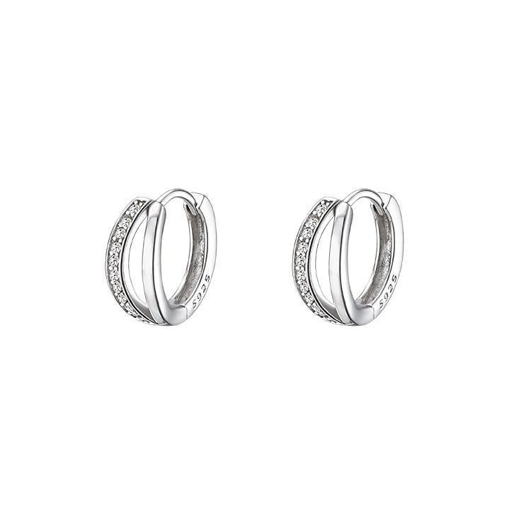 925 silver simple and versatile ear buckle
