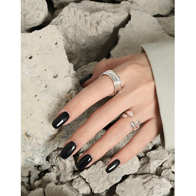 Organic Liquid Drop Open Ring – detail view 3