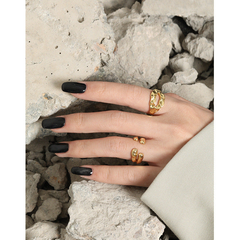 Organic Liquid Drop Open Ring – image 4