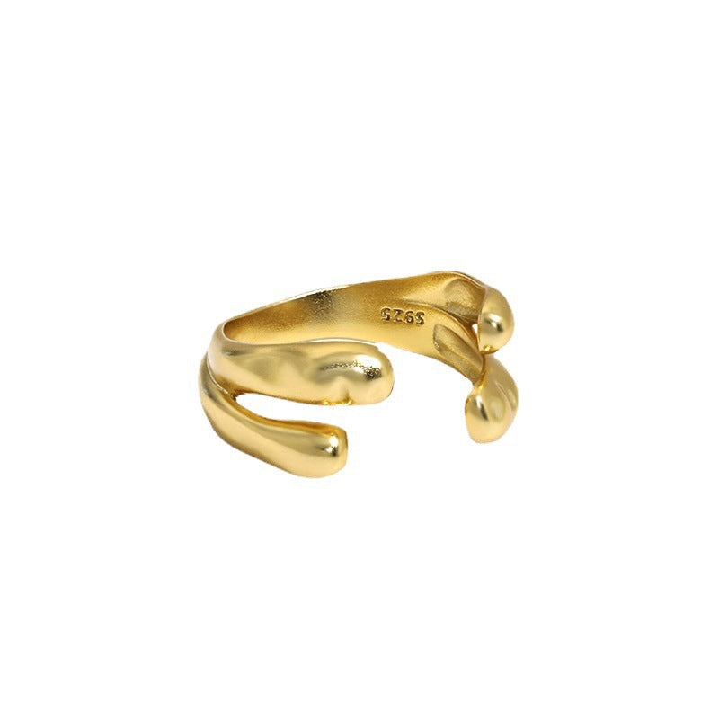 Organic Liquid Drop Open Ring – image 5