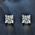 S925 Sterling Silver Korean Style Simple Elegance Moissanite Bull Head Earrings