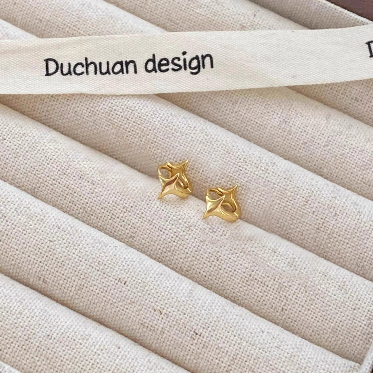 S925 sterling silver star earrings