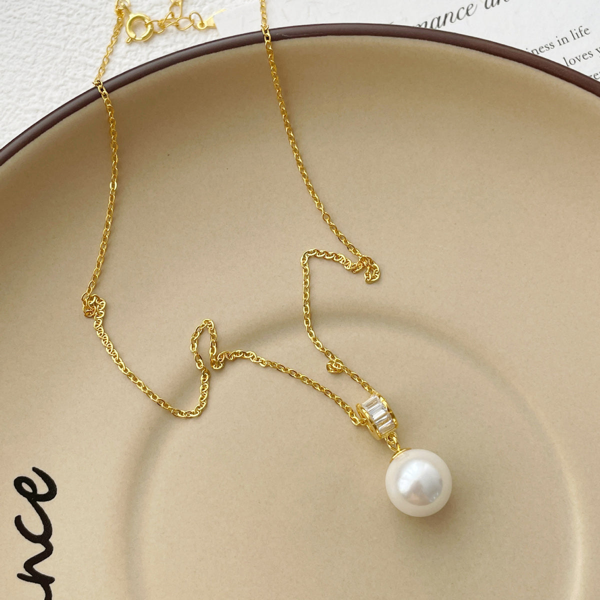 925 sterling silver pearl pendant necklace