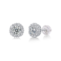 S925 Silver Moissanite Star Stud Earrings