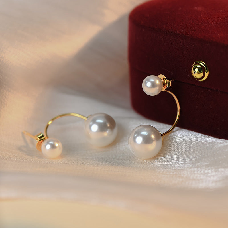 925 sterling silver pearl earrings