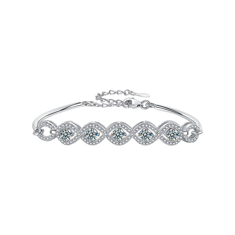 S925 Sterling Silver Moissanite Bracelet