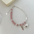 925 sterling silver crystal bracelet - silvery