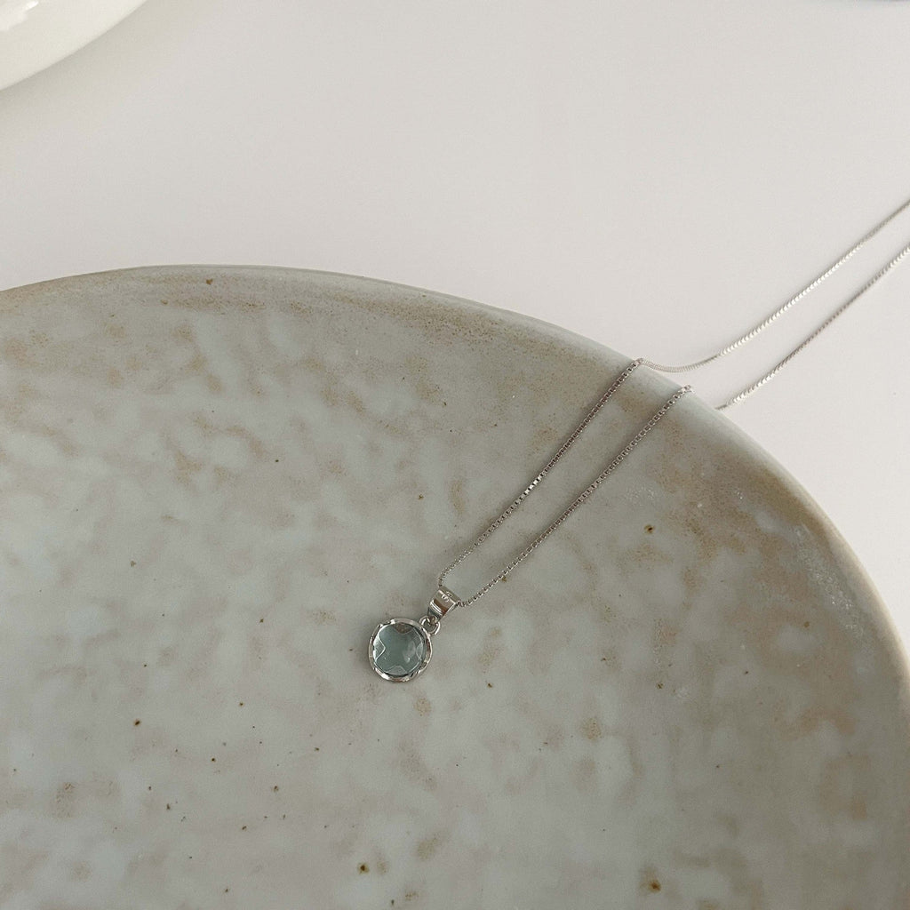 S925 sterling silver necklace - silvery