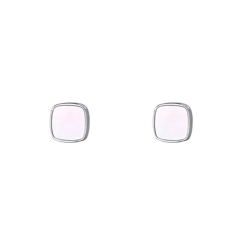 925 sterling silver square earrings