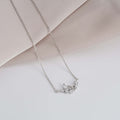 925 sterling silver double butterfly pendant necklace