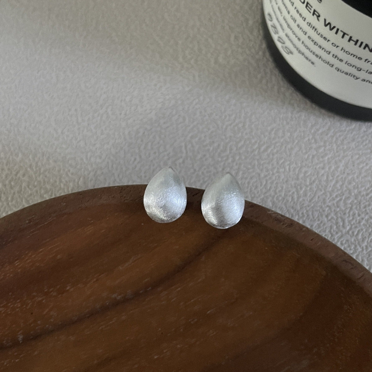 S925 sterling silver water droplet earrings