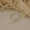 925 sterling silver bowknot ribbon ring