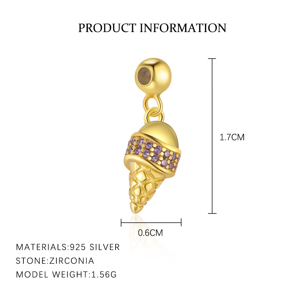 S925 Sterling Silver Zircon Pendant