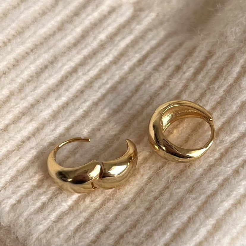 925 sterling silver circle earrings
