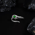S925 sterling silver zodiac snake ring