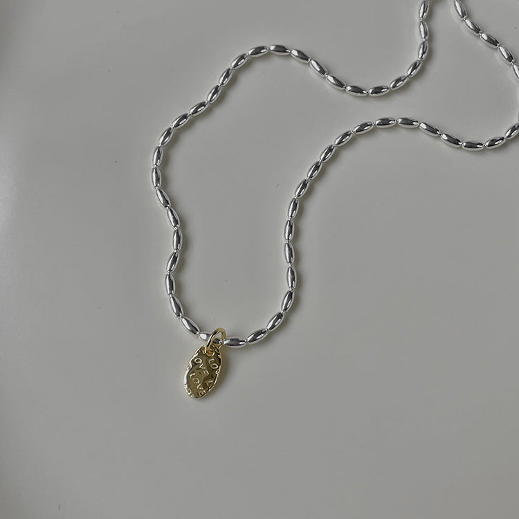 925 sterling silver necklace - silvery