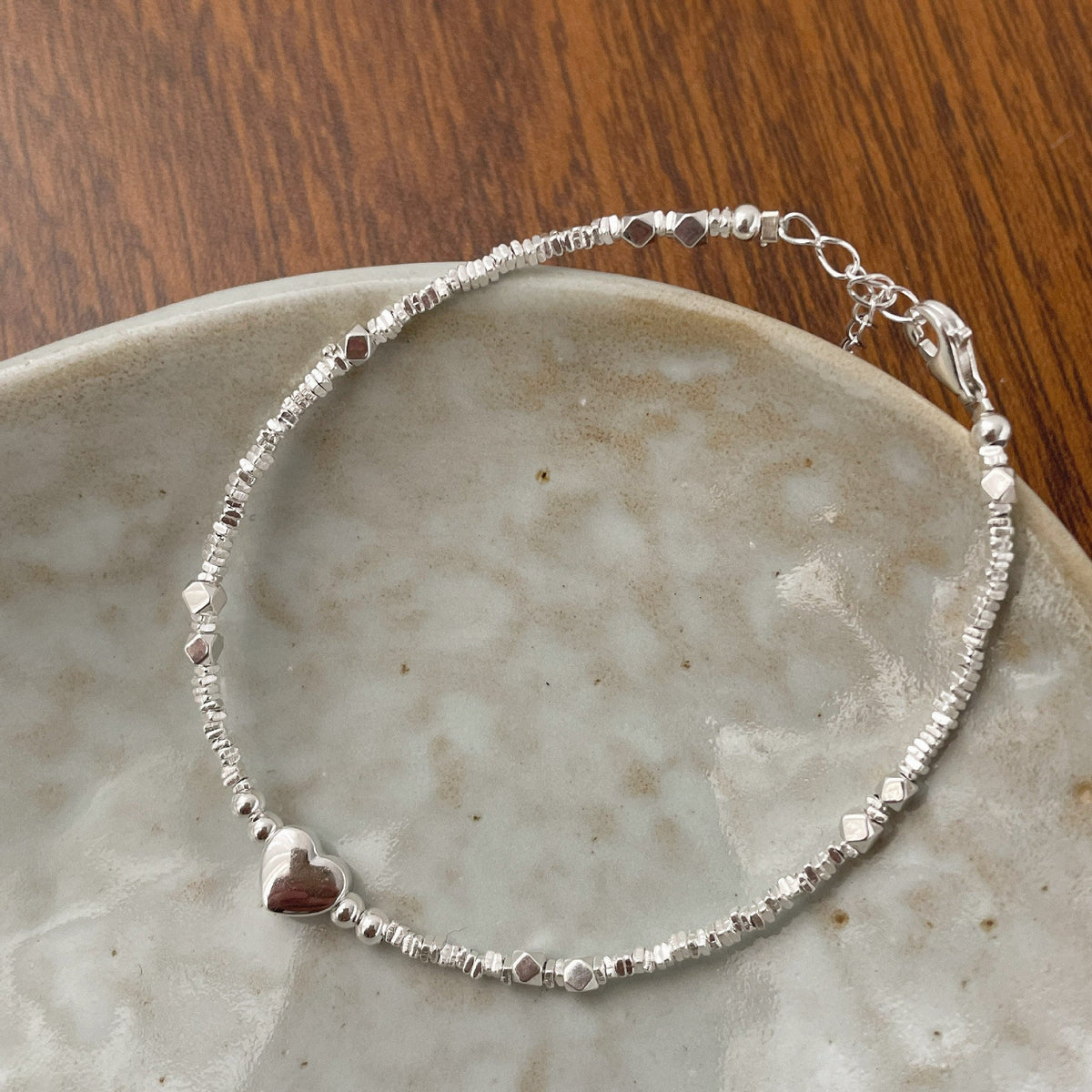 925 sterling silver bracelet - silvery