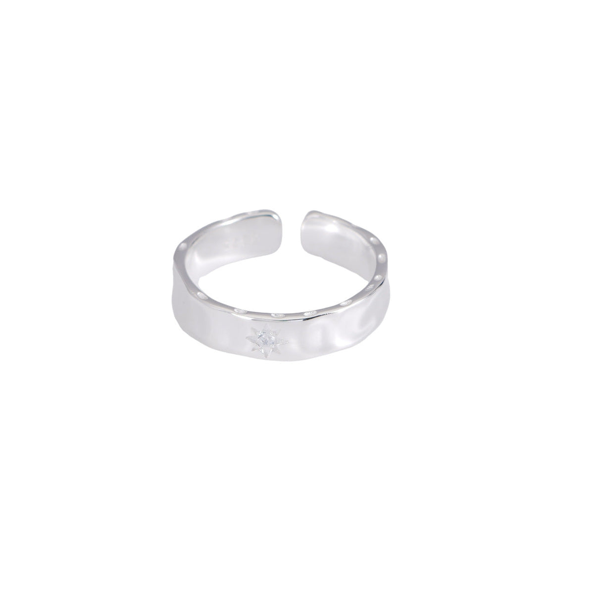 S925 sterling silver ring - silvery