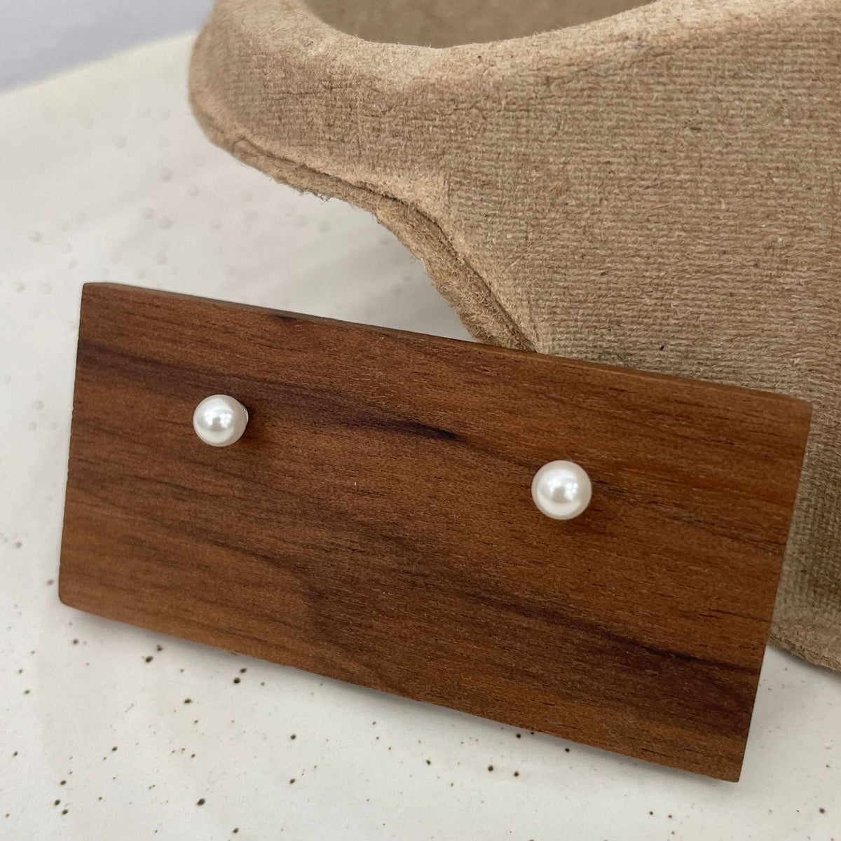 999 Silver Imitation Pearl Earrings - Silvery