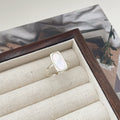 925 sterling silver shell  ring