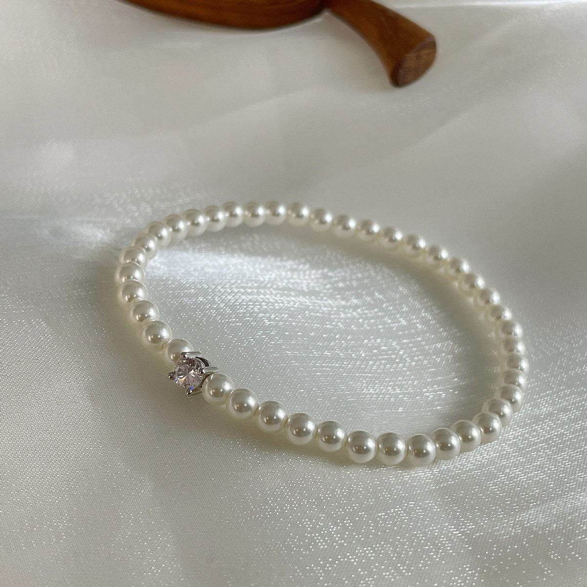 925 sterling silver pearl bracelet