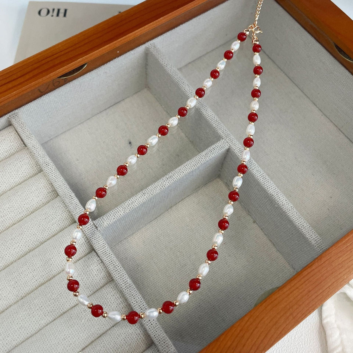 S925 Silver Freshwater Pearl Bead Necklace