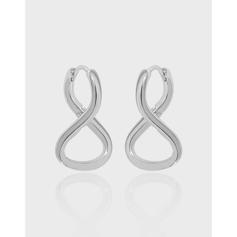 Infinity Symbol Hoop Earrings