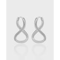 Infinity Symbol Hoop Earrings