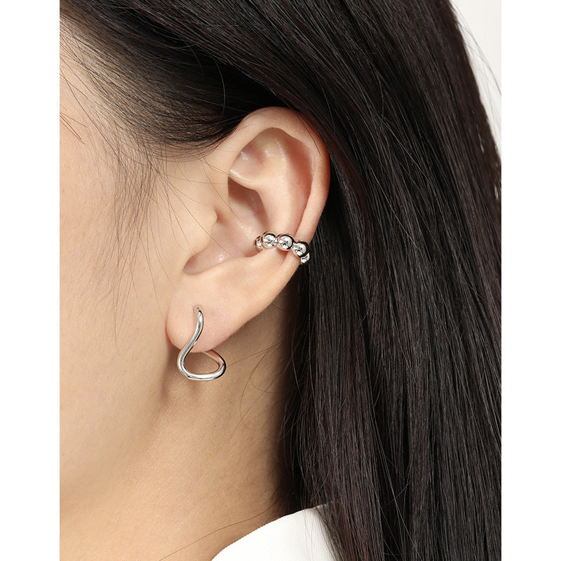 Infinity Symbol Hoop Earrings – detail view 3