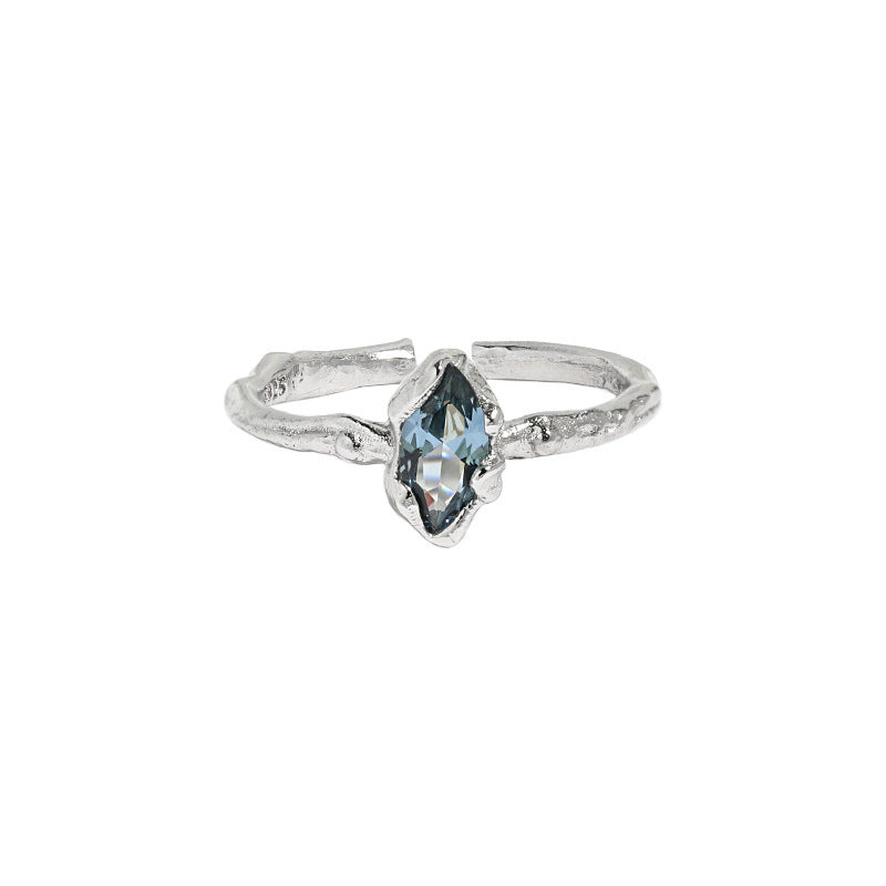 Blue Marquise CZ Ring – image 5
