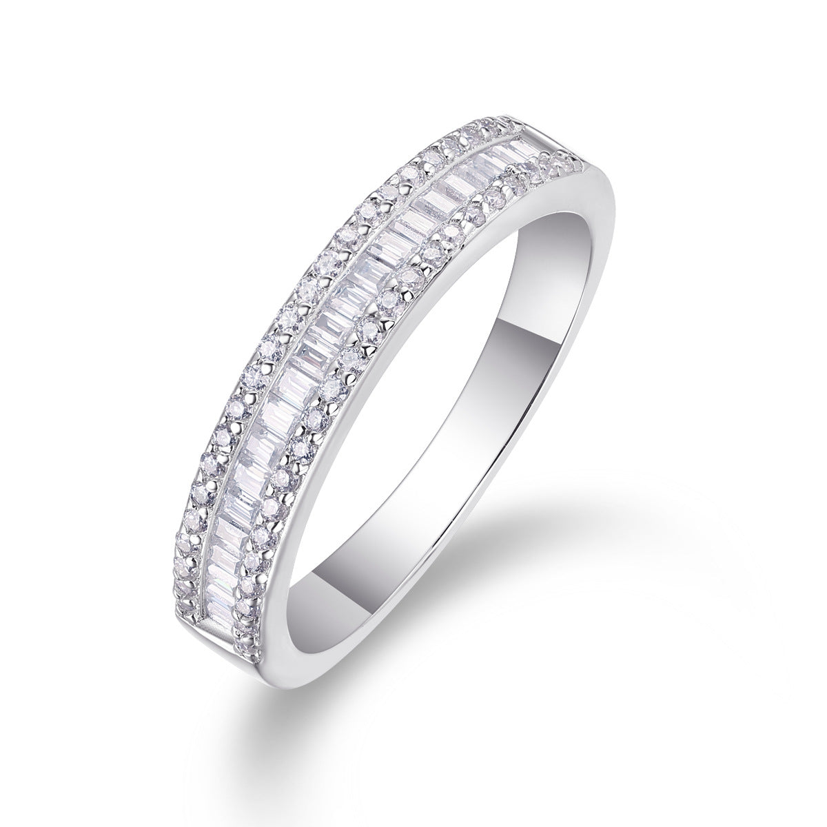 76-Stone Moissanite Ring