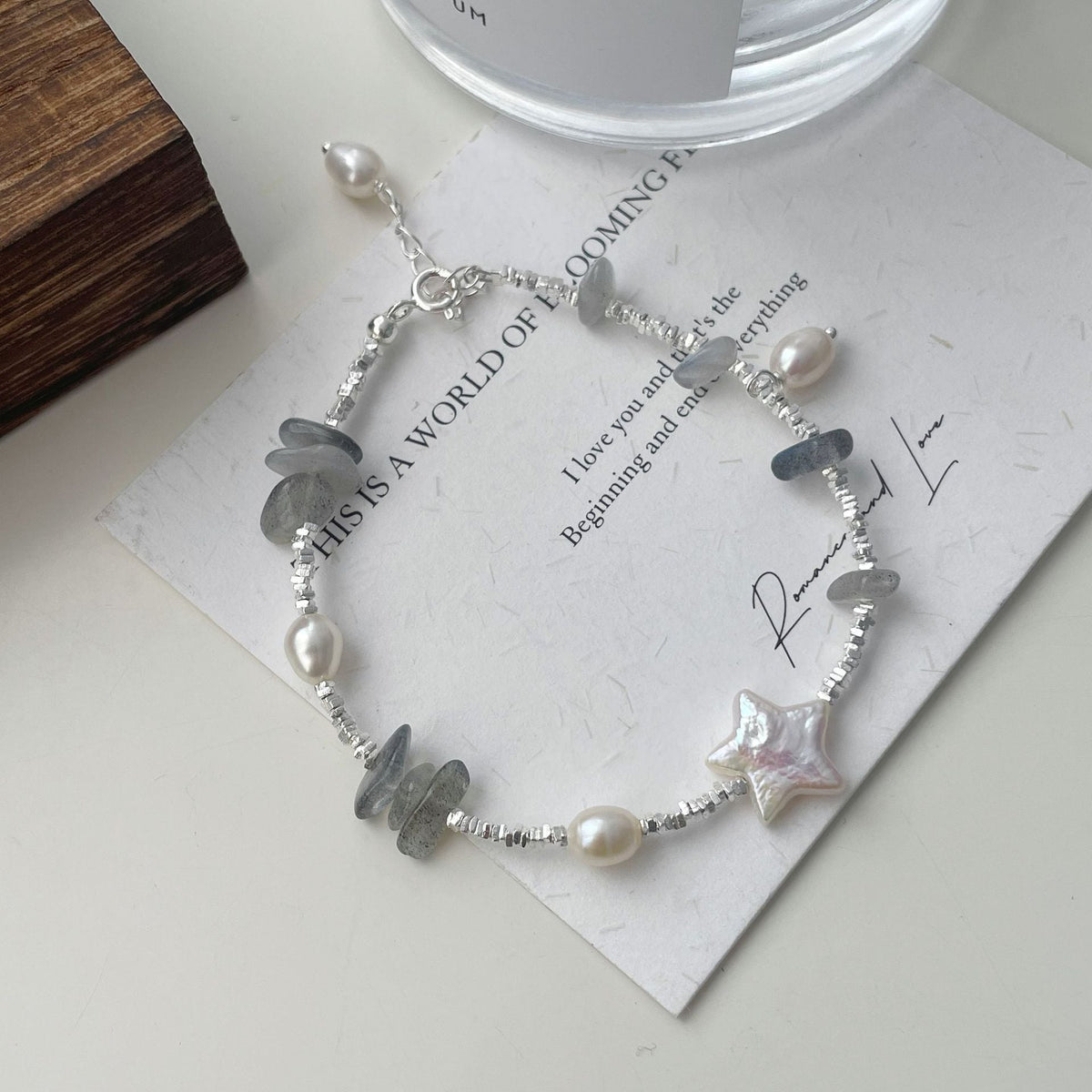 925 sterling silver pearl bracelet
