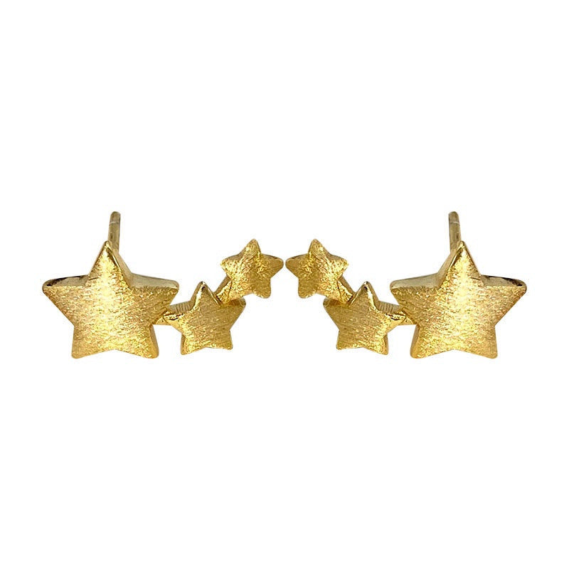925 sterling silver small star earrings