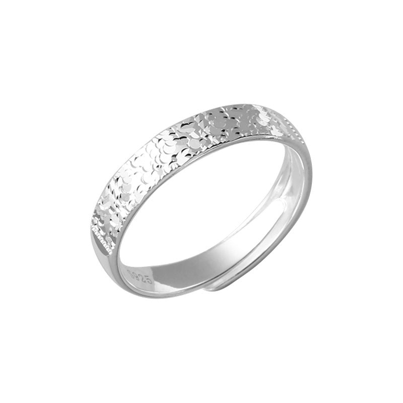 S925 sterling silver sparkling open ring