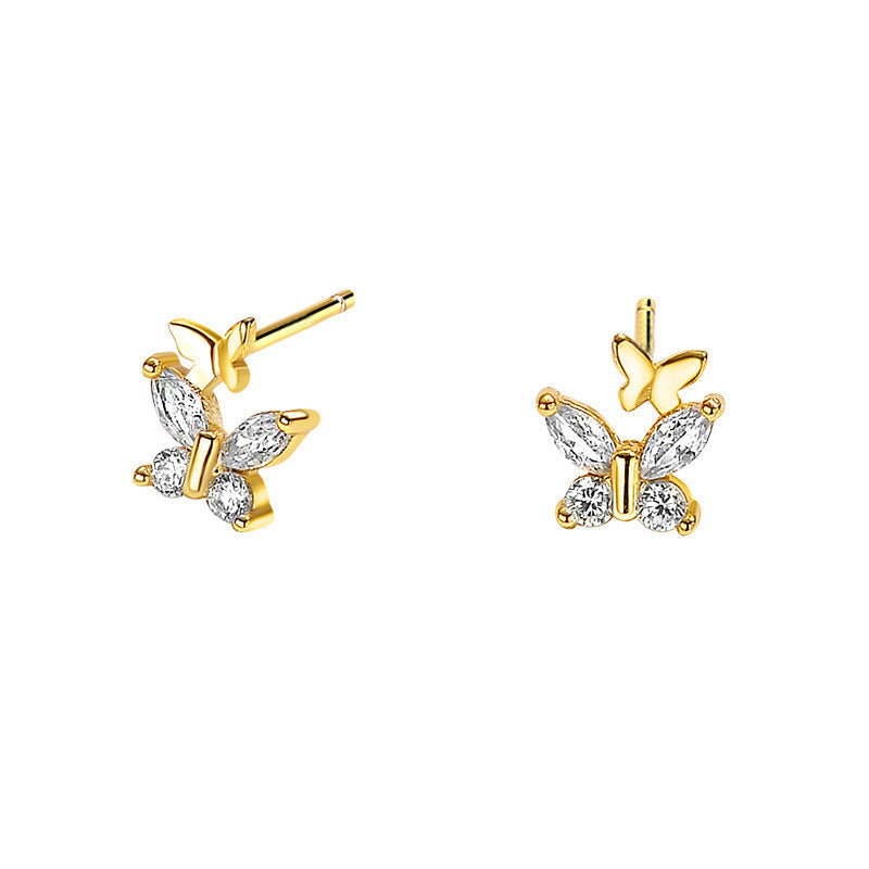 925 sterling silver  butterfly earrings