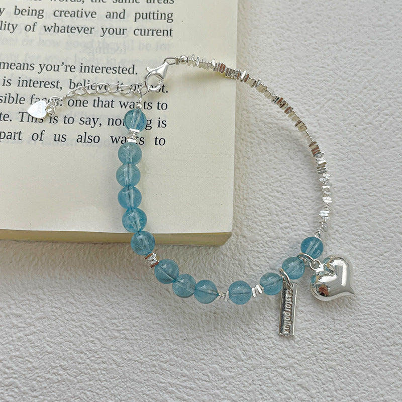 925 sterling silver crystal bracelet - silvery